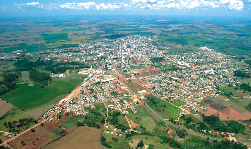 vista aerea municipio de campos novos